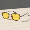 Dale Night Driving Glasses (Yellow Tint) - Tortoise Oval TR90 Frame