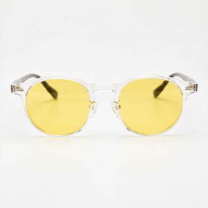 erin-yellow-tinted-lens-night-driving-glasses-clear-round-tr90-frame-front-view_d2df9539-6e70-4459-9adb-ed282f89a942 Erin gafas para conducir de noche (tinte amarillo) - montura Redonda Transparente de TR90