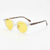 Erin Night Driving Glasses (Yellow Tint) - Clear Round TR90 Frame