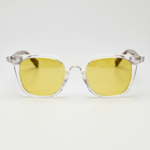 Faith Night Driving Glasses (Yellow Tint) - Clear Rectangle TR90 Frame