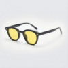 Joyce Night Driving Glasses (Yellow Tint) - Black Oval TR90 Frame