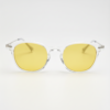 Lora Night Driving Glasses (Yellow Tint) - Clear Round TR90 Frame