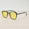 Nina Nachtfahrbrille (gelbe Tönung) - Schwarz Quadratisch TR90-Fassung