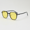 Nina Nachtfahrbrille (gelbe Tönung) - Schwarz Quadratisch TR90-Fassung