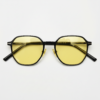 Nina Night Driving Glasses (Yellow Tint) - Black Square TR90 Frame