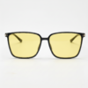 Sally Night Driving Glasses (Yellow Tint) - Glossy black Square TR90 Frame