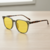 Sherry Nachtfahrbrille (gelbe Tönung) - Olivgrün Quadratisch TR90-Fassung