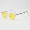 Susan Night Driving Glasses (Yellow Tint) - Clear Geometric TR90 Frame