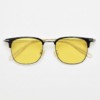 Vicky Night Driving Glasses (Yellow Tint) - Silver Browline TR90 Frame