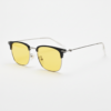 Vicky Night Driving Glasses (Yellow Tint) - Silver Browline TR90 Frame